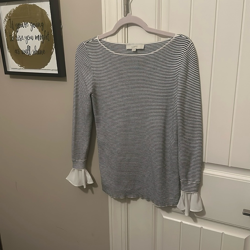 Boatneck Striped Sweater